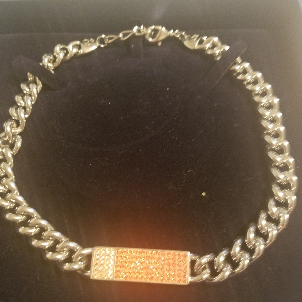 New Lola and Grace swarvoski crystal chain necklac